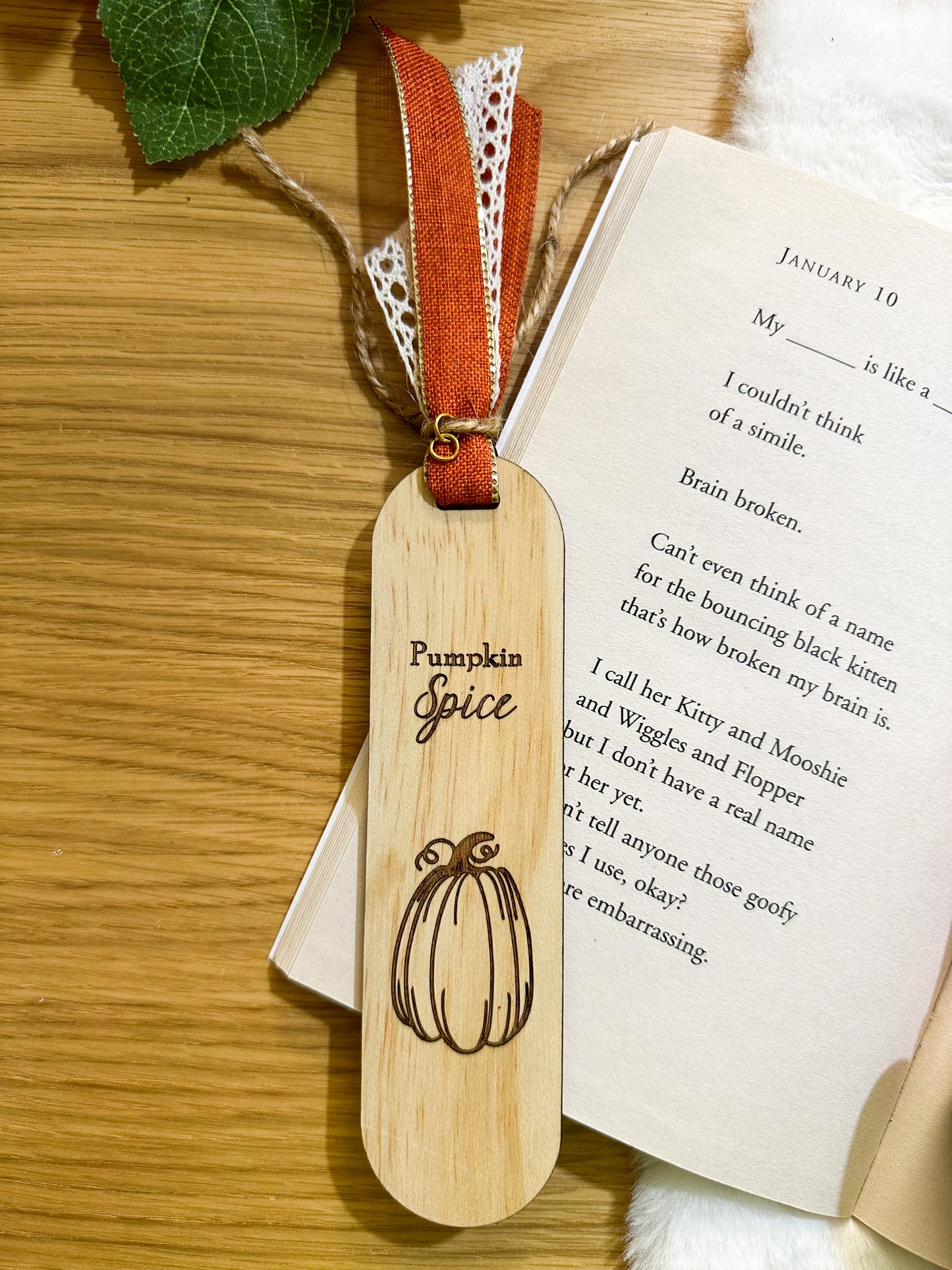 Pumpkin Spice Bookmark