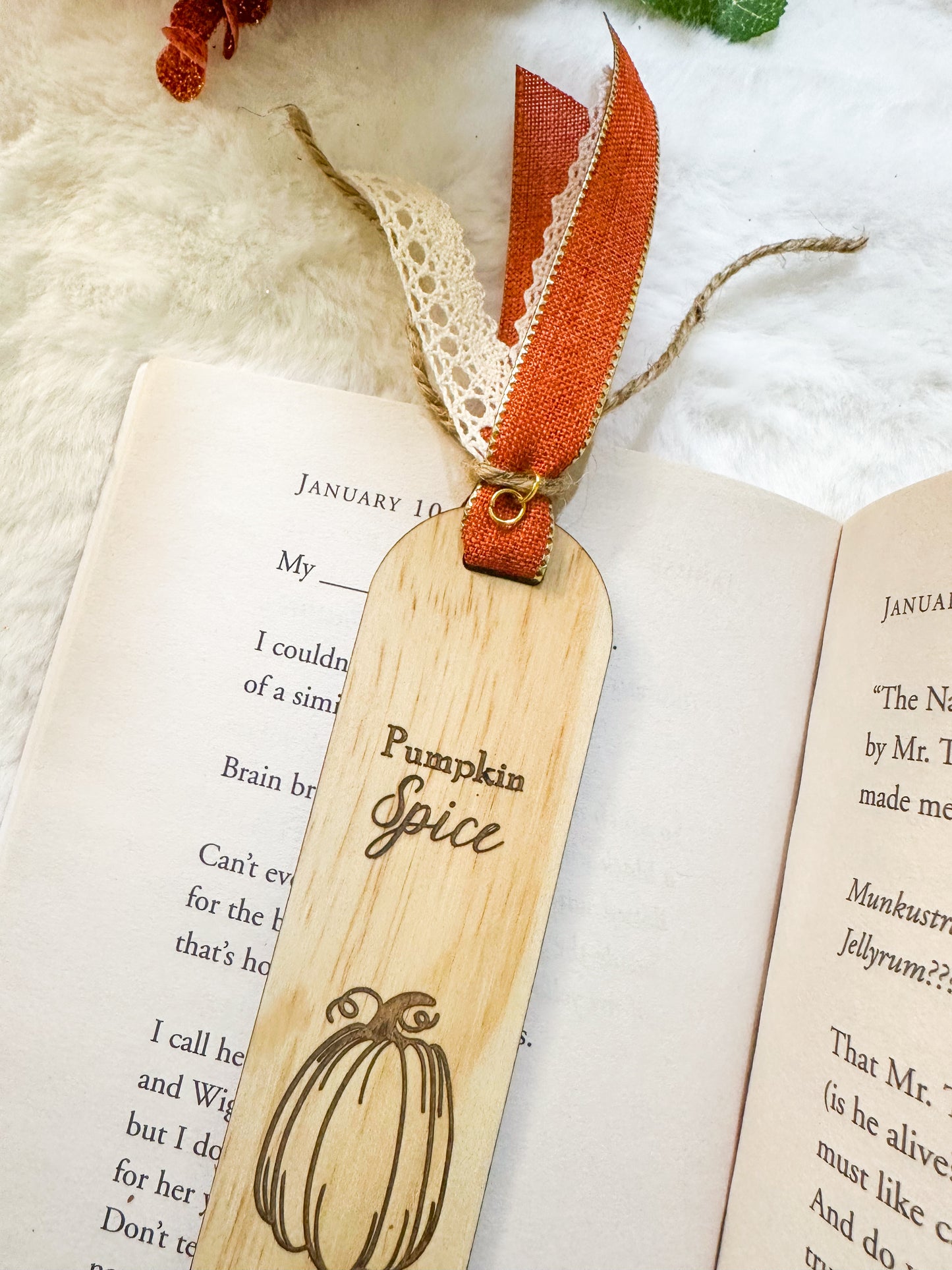 Pumpkin Spice Bookmark